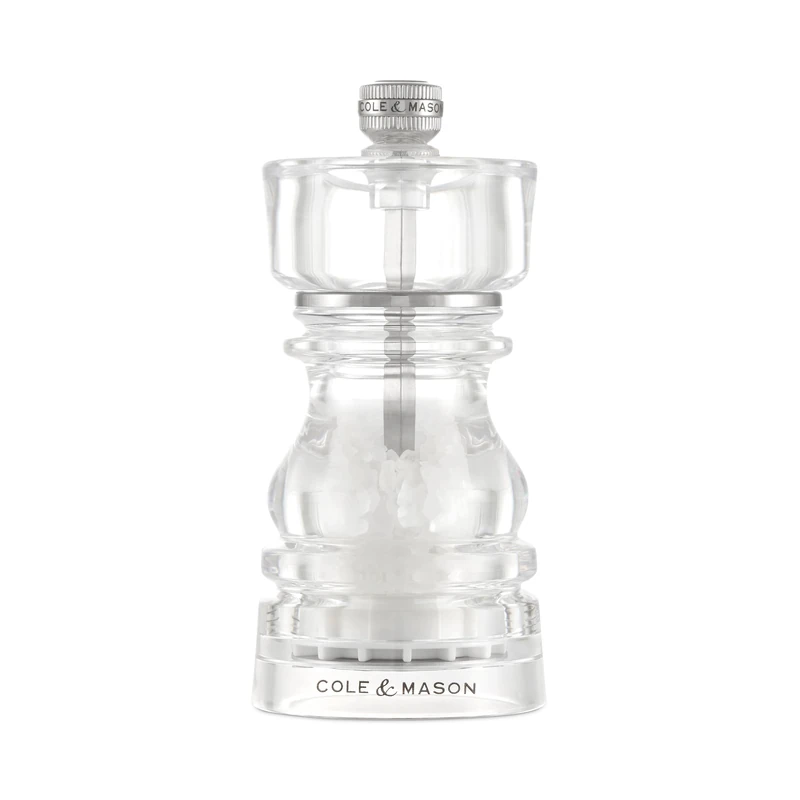 Cole & Mason Acrylic London Salt and Pepper Grinder Set 13cm Gift Set