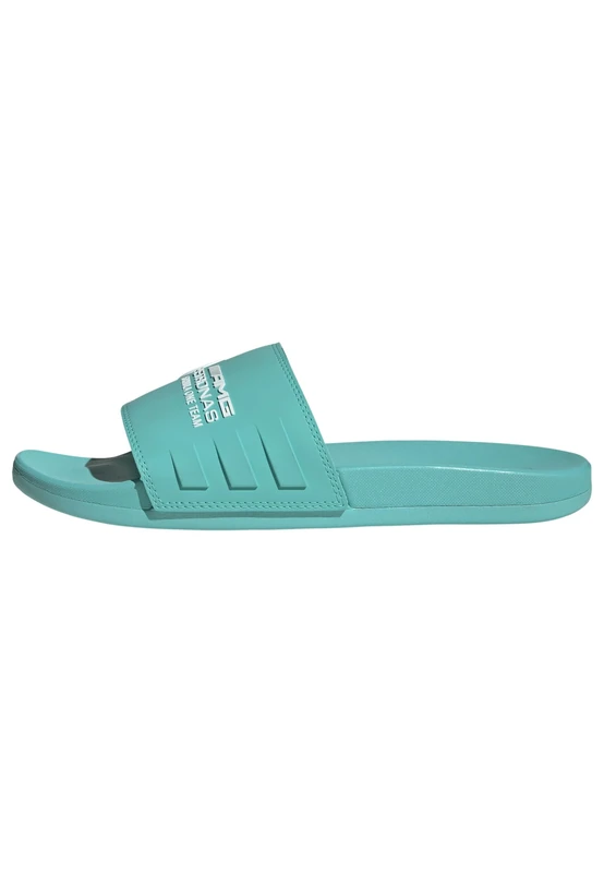 adidas Unisex MERCEDES - AMG PETRONAS FORMULA ONE TEAM ADILETTE COMFORT SLIDES, semi mint rush/ftwr white/semi mint rush, 5 UK