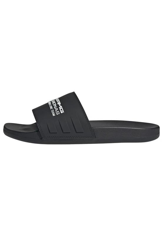 adidas Unisex MERCEDES - AMG PETRONAS FORMULA ONE TEAM ADILETTE COMFORT SLIDES, core black/ftwr white/core black, 6 UK