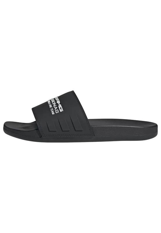 adidas Unisex MERCEDES - AMG PETRONAS FORMULA ONE TEAM ADILETTE COMFORT SLIDES, core black/ftwr white/core black, 8 UK