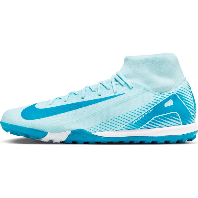 NIKE FQ8331-400 ZM Superfly 10 Academy TF Men Soar/Bianco UK 9.5 - Image 1