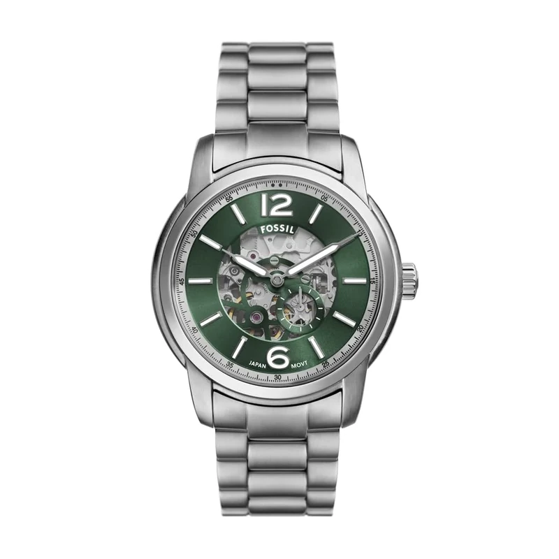 FOSSIL Heritage Watch for Men, Automatic Movement with Stainless Steel or Leather Strap