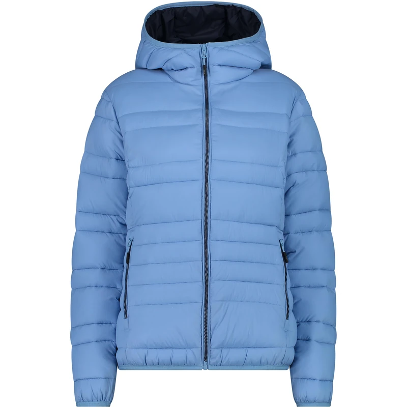 CMP Women's Woman Jacket Fix Hood, Light Blue, S