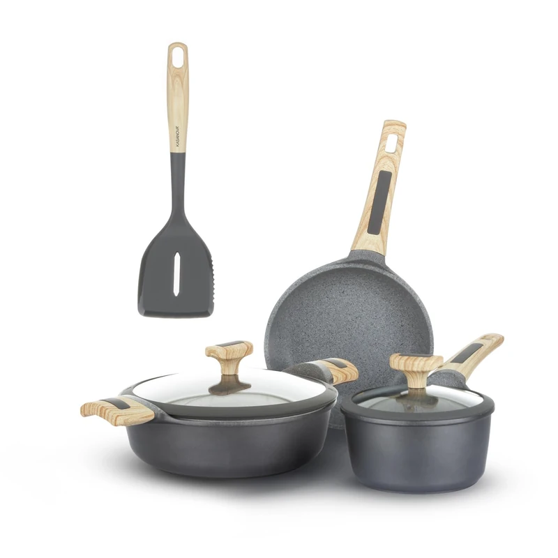 KASANOVA Evolution Non-Stick pan Set 6-Piece - cookware for Induction and Any hob