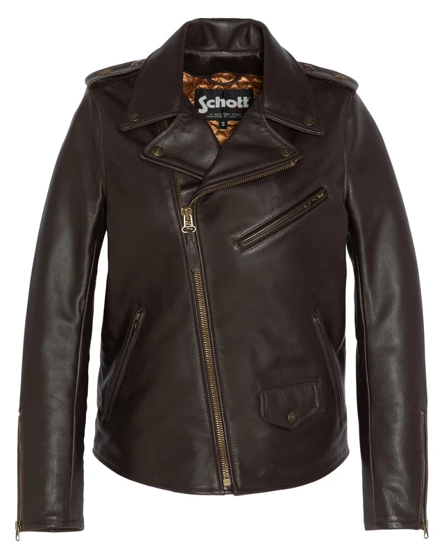 Schott NYC Women's Lcw1637x Jacket, Dark Brown, S