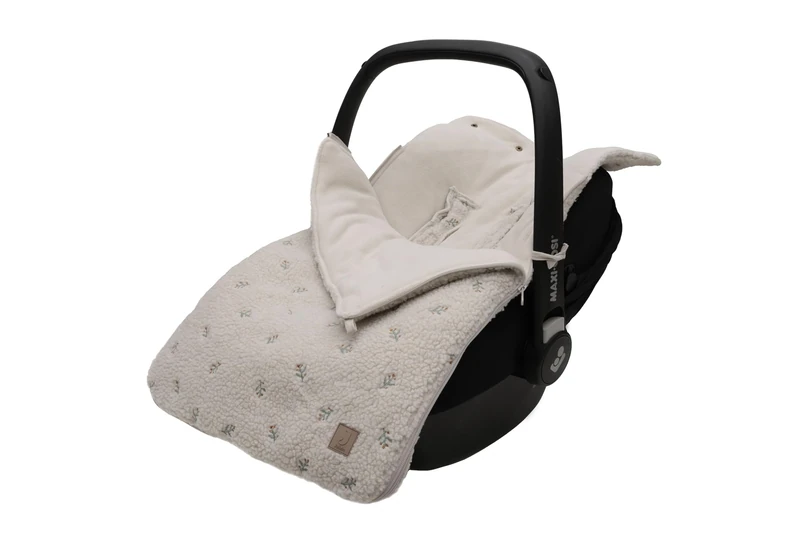 Jollein Teddy Lovely Footmuff for Baby Car Seat Group 0+ and Pushchairs for 3-Point and 5-Point Harness