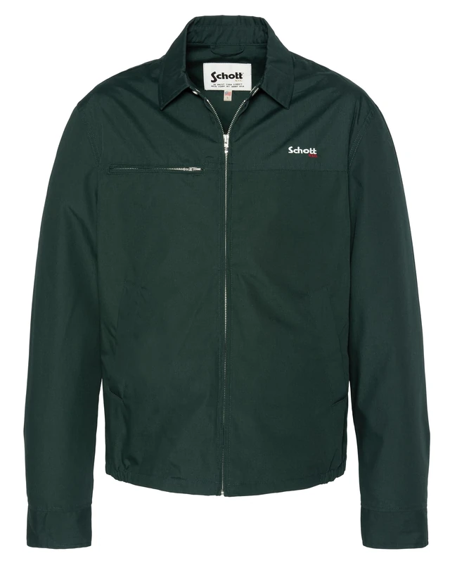 Schott NYC Cadams Men's Jacket, Dark Green, XL