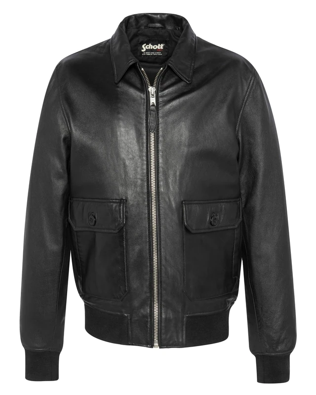 Schott NYC Lcaviator jacket Man, Cognac, S