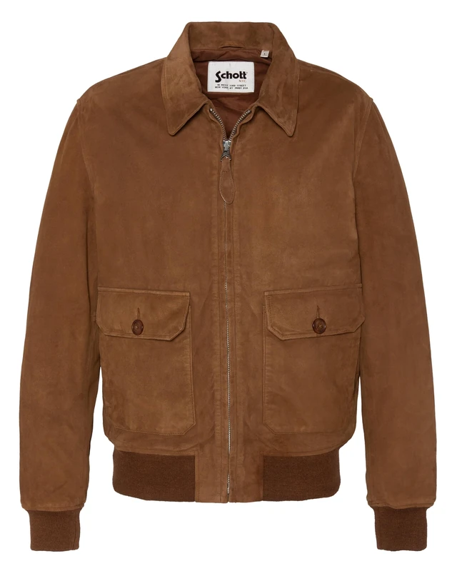 Schott NYC Lcaviators Men's Jacket, Rust, L