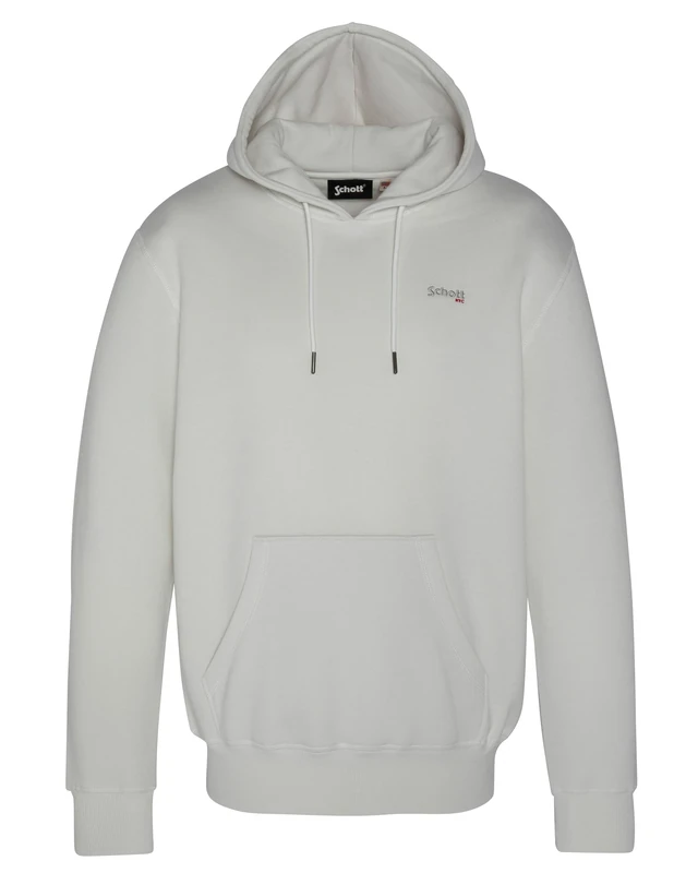 Schott NYC Swcasual2 Hooded Sweatshirt, Off White, 3XL - Image 1