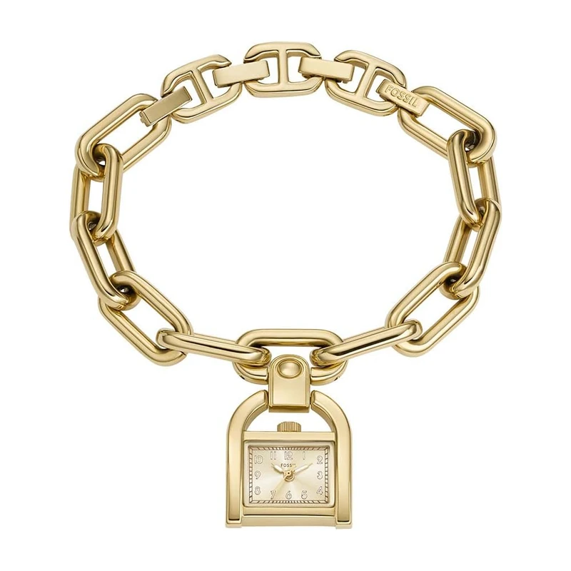 Fossil Harwell Watch for Women, Quartz Movement with Stainless Steel or Leather Strap, Sepia Gold