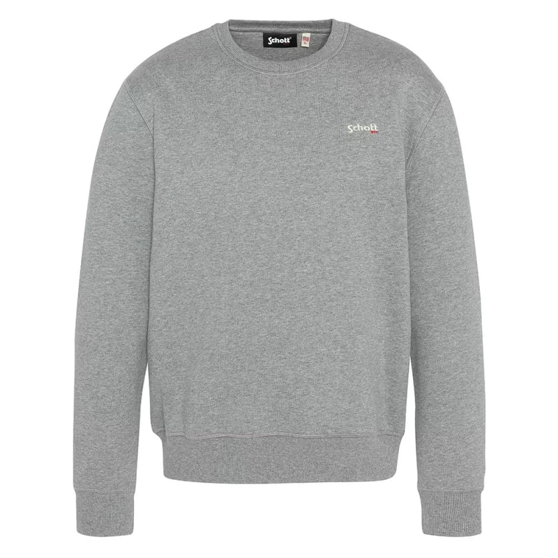 Schott NYC Swcasual1 Sweatshirt, Grey, XXL