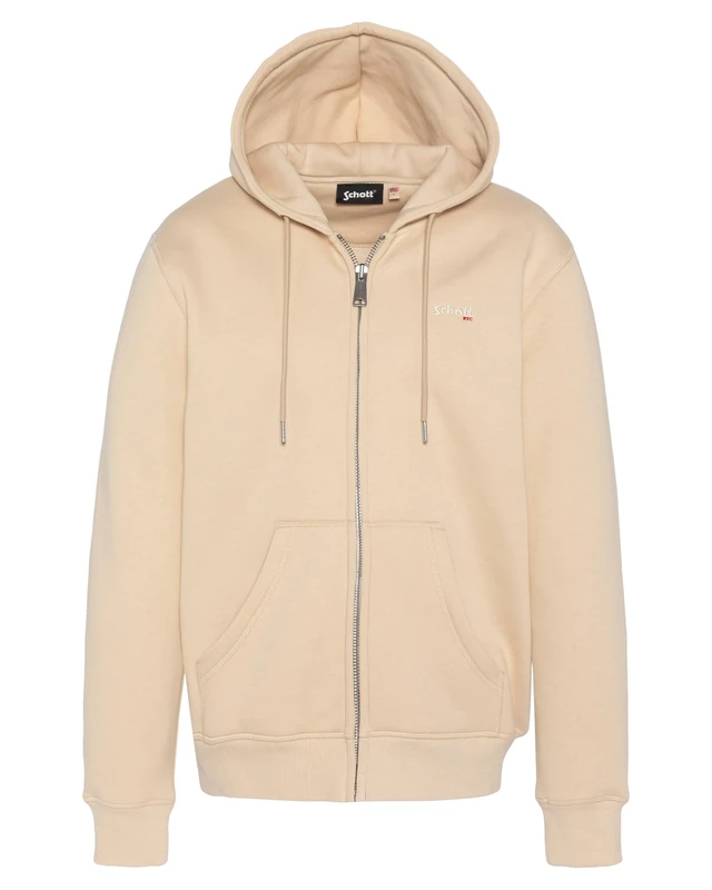 Schott NYC Swcasual3 Cardigan Sweater, Beige, XS