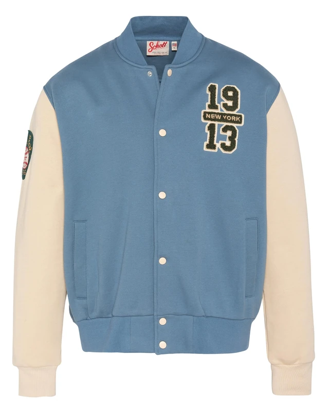 Schott NYC Swcraig Cardigan Sweater, Blue, XL