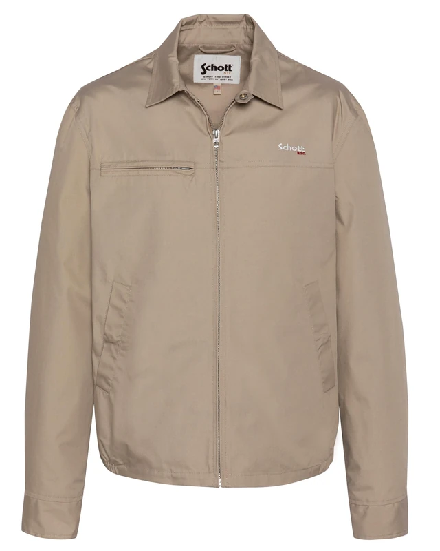 Schott NYC Men's Cadams Jacket, Beige, S