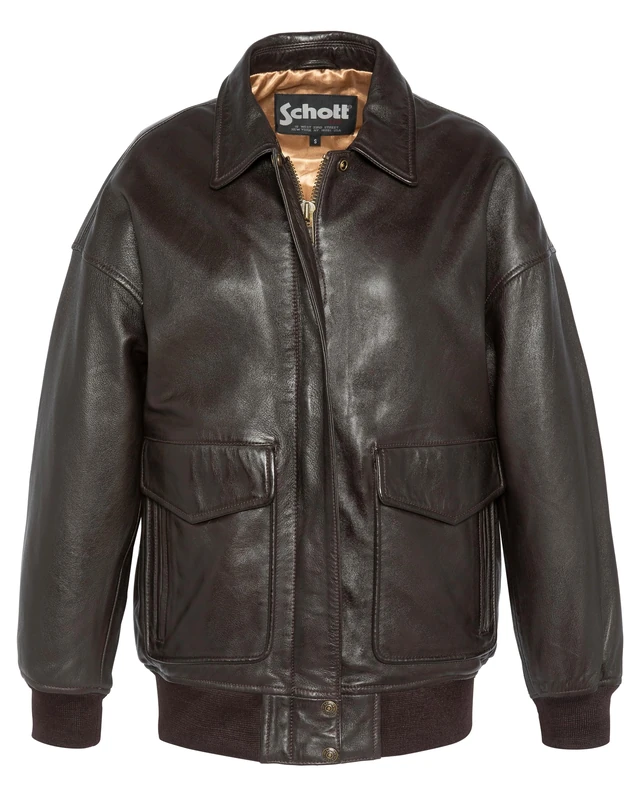 Schott NYC Lcwdaisy Women's Jacket, Brown, L