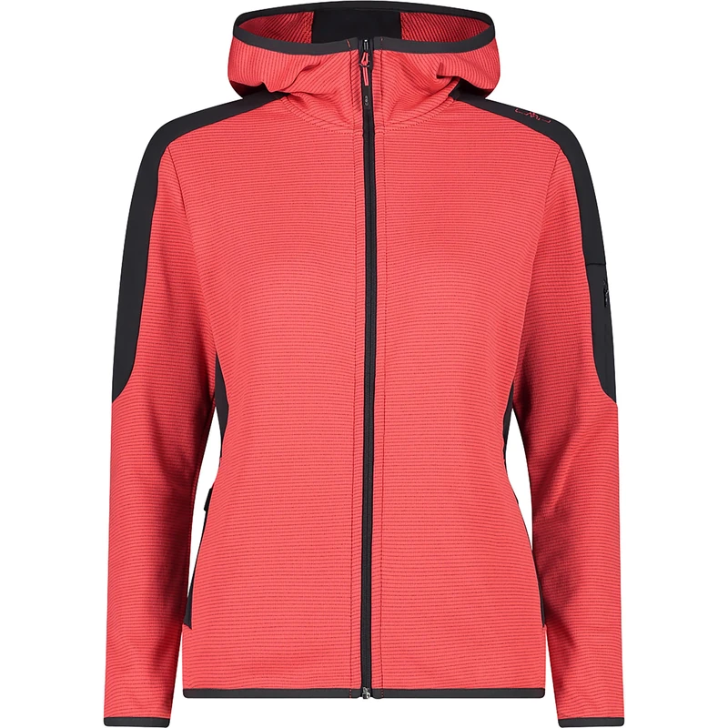 CMP Women's Woman Jacket Fix Hood, Light Red, XL