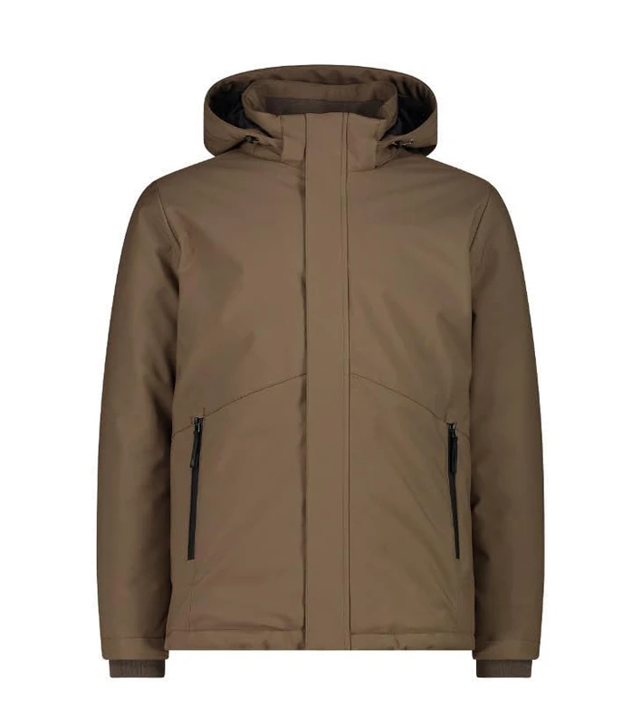 CMP - Men's Softshell Jacket with Removable Hood, Bark, 52