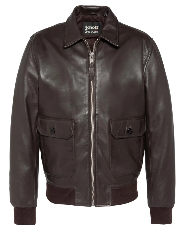 Schott NYC Lcaviator jacket Man, Brown, L
