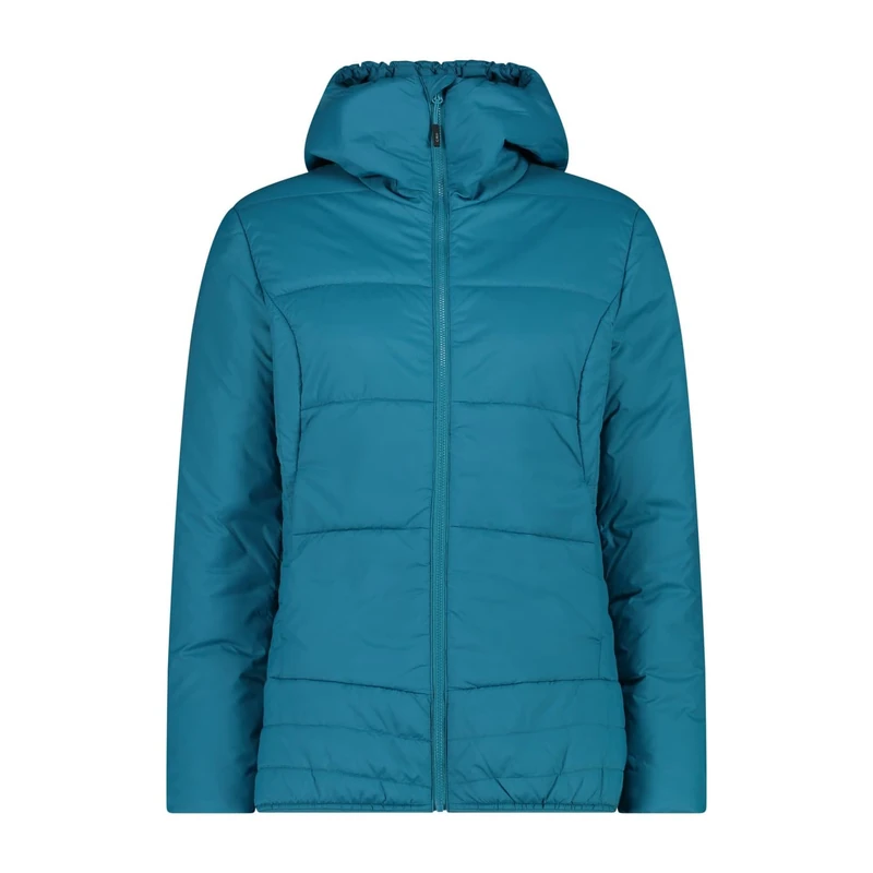 CMP Women's Giacca Da Donna in Nylon Con Cappuccio Jacket, Teal, 42