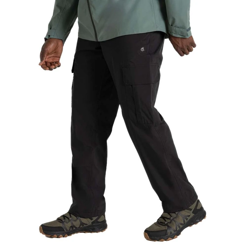 Craghoppers Mens Indus Waterproof Walking Trousers Hiking Pants, Black, 32 UK