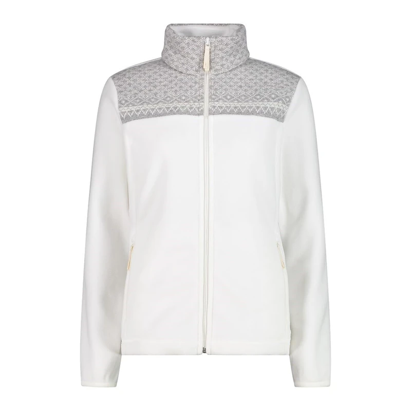 CMP Women's Giacca Da Donna in Pile Artic Fleece Jacket, B.Co Chalk, 46