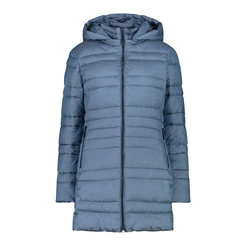 CMP Women's Parka Da Donna in Nylon Con Cappuccio Removibile Jacket, Niagara Mel, 40