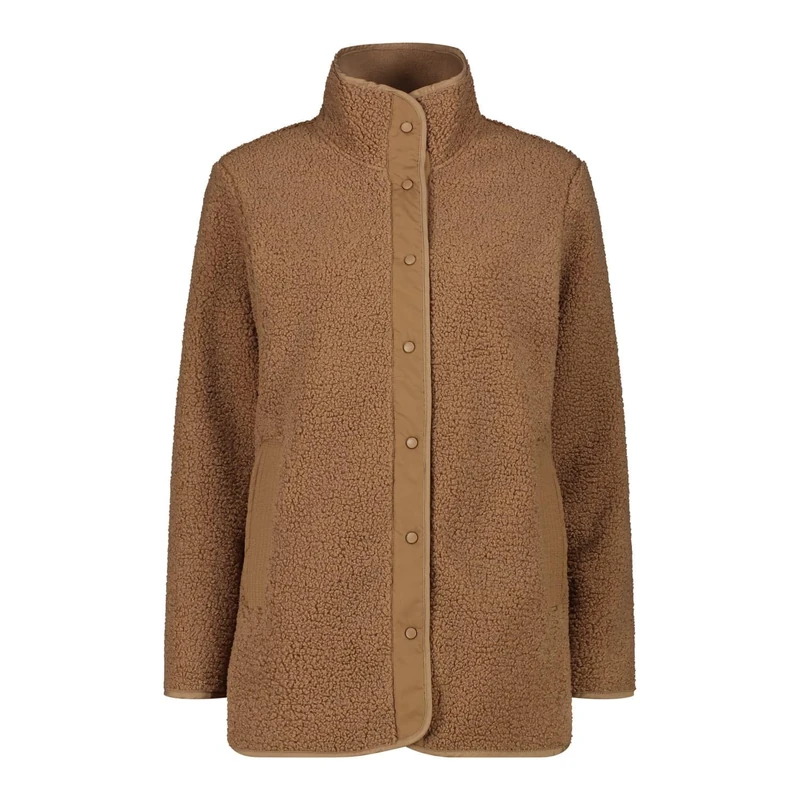 CMP Women's Teddy Highloft Fleece Long Jacket Teddy Highloft Long Fleece Jacket
