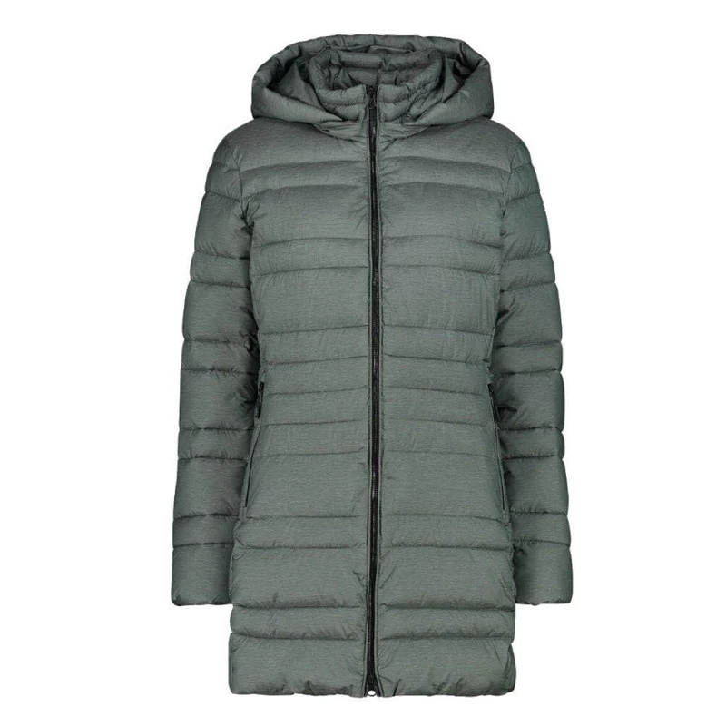CMP Women's Parka Da Donna in Nylon Con Cappuccio Removibile Jacket, Mineral Mel, 40