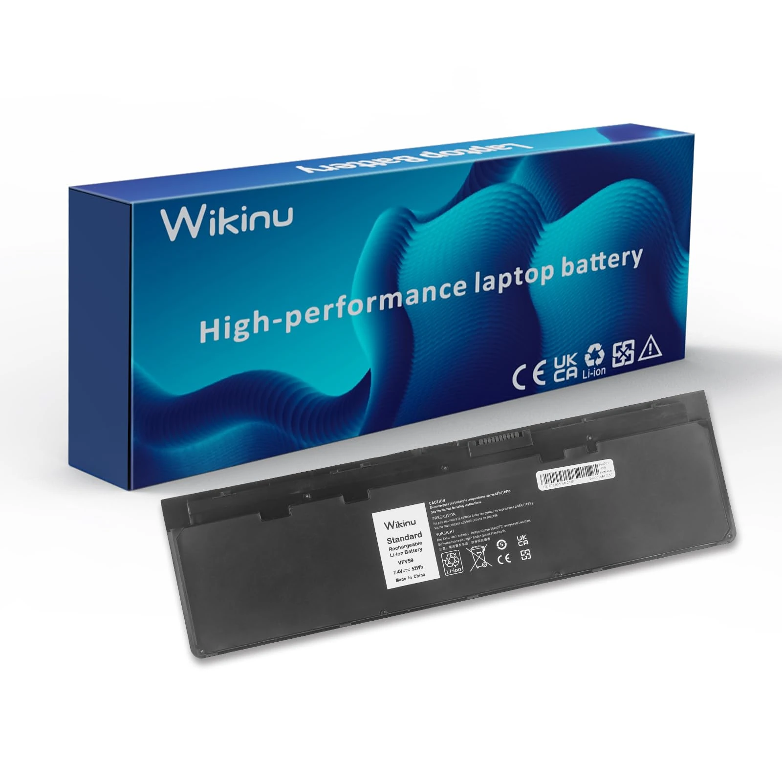 Wikinu 6080mAh VFV59 GVD76 WD52H Laptop Battery Replacement for Dell Latitude 12 7000 E7240 E7250 Ultrabook Notebook GVD76 F3G33 HJ8KP W57CV 9C26T J31N7 NCVF0 451-BBFX 451-BBFW