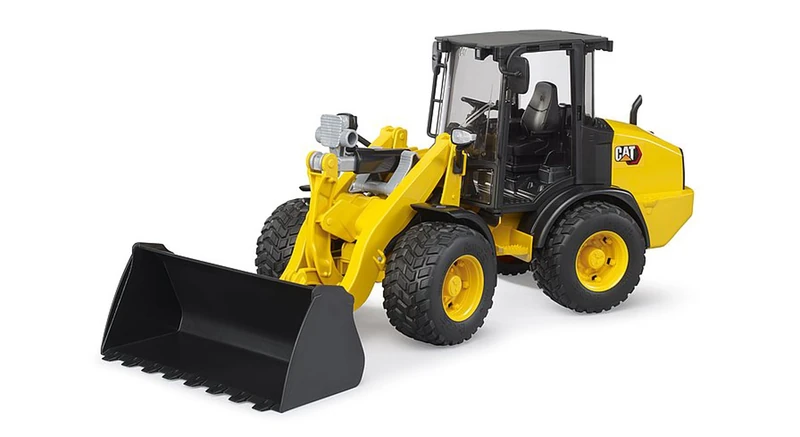 Bruder CAT Wheeled Loader – 1:16 Scale Construction Loader, Working Bucket and Steering, Opening Cab Doors, Durable Play Vehicle; Compatible with bWorld Accessories; Ages 3+
