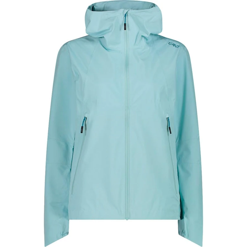 CMP - Women's 2-layer jacket with fixed hood, aqua, 10