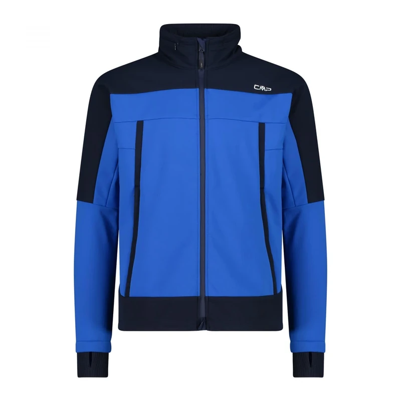 CMP Men's Giacca Da Uomo Con Cappuccio Fisso in Softshell Accoppiato Jacket, Sapphire, 52