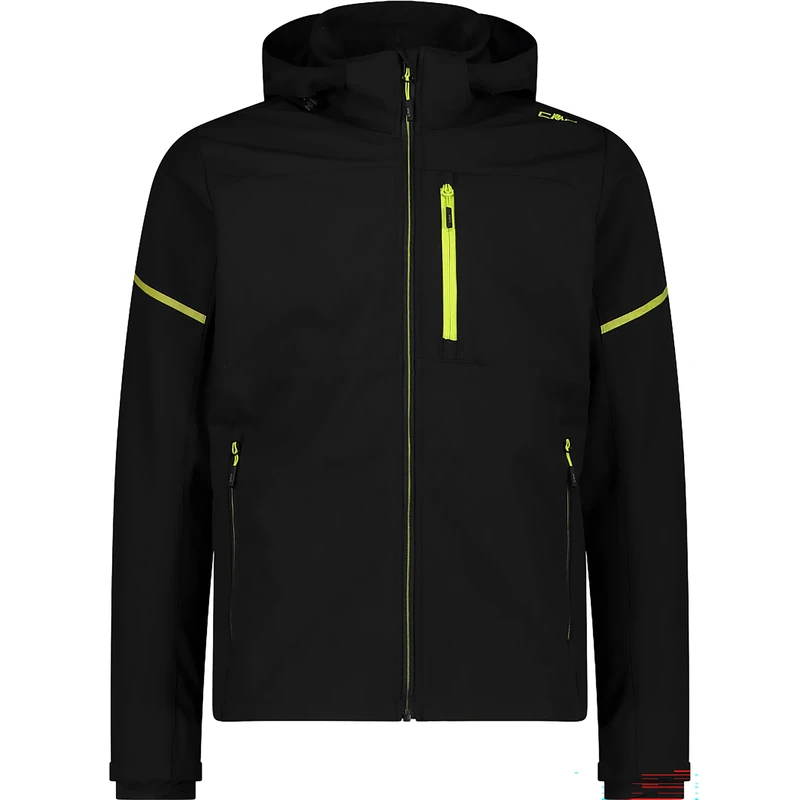 CMP Men's Jacket with Removable Hood in Softshell Ripstop Jacket