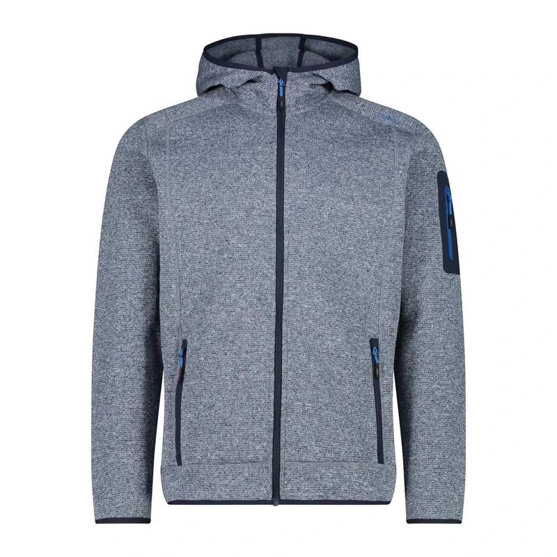 CMP - Man Jacket Fix Hood, Blue Ink-B. Blue-Sapphire, 56