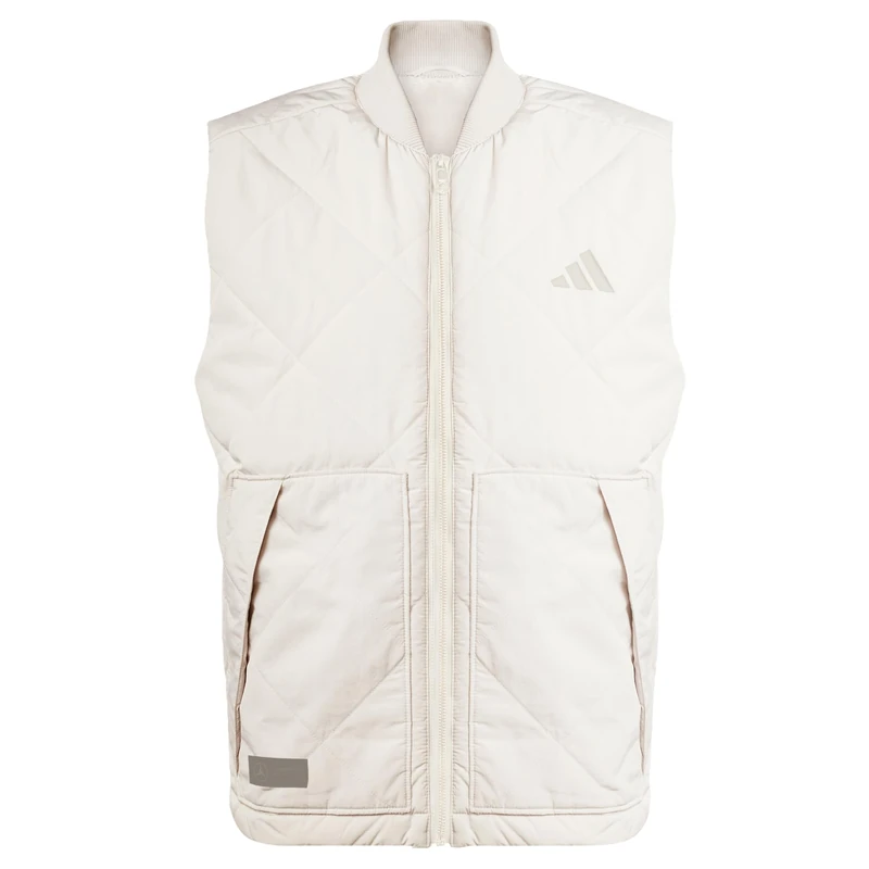 adidas Men's MERCEDES - AMG PETRONAS FORMULA ONE TEAM PREMIUM SWEAT VEST MEN, Wonder Alumina/Putty Beige, XXL