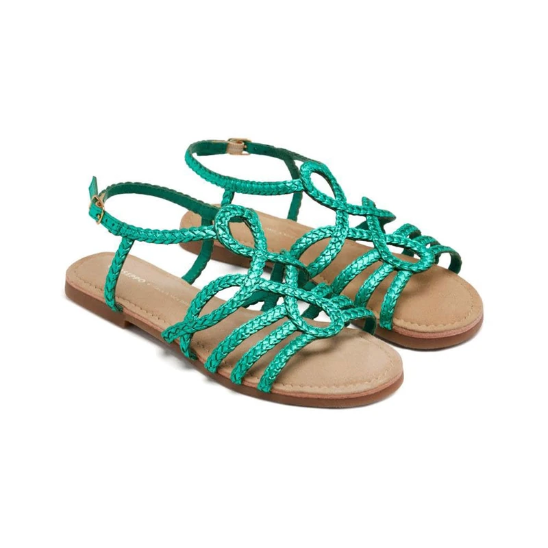 GIOSEPPO Women's Yakima Flat Sandal, Aqua Blue, 5 UK