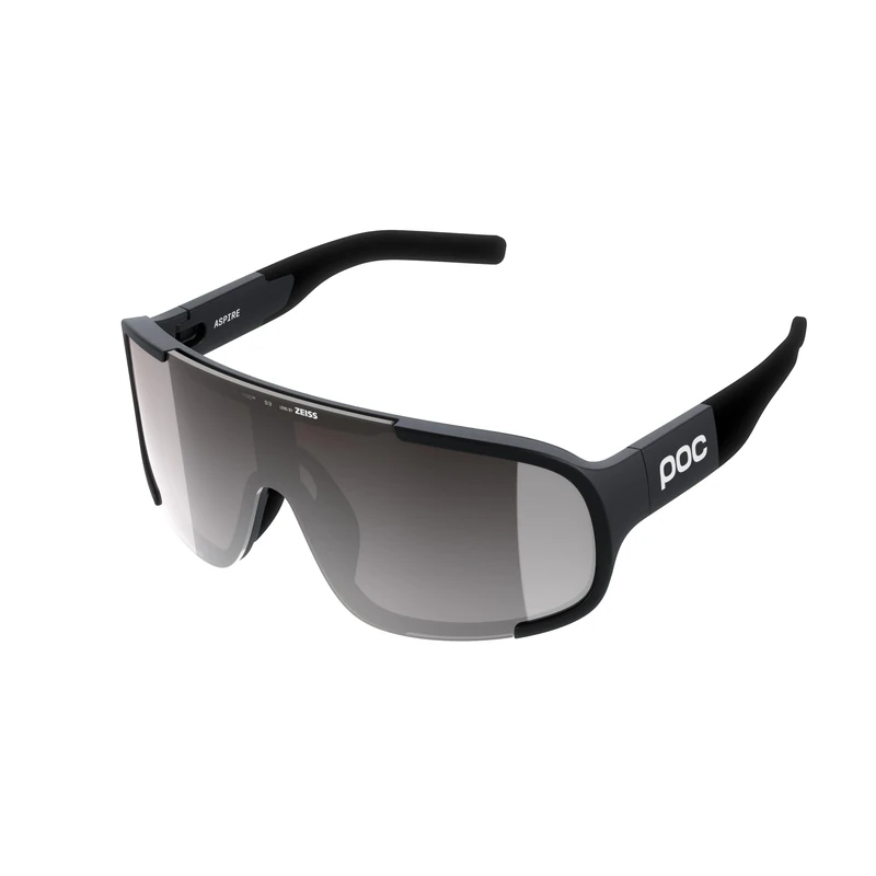 POC Aspire Sunglasses, Uranium Black/Clarity Road/Sunny Silver, One Size