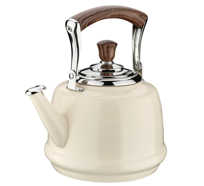 Cilio 430844 Kettle, Stainless Steel, White