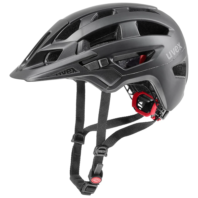 uvex finale 2.0 - safe MTB helmet for women and men - individually adjustable fit - expandable with LED light - black matt - 56-61 cm