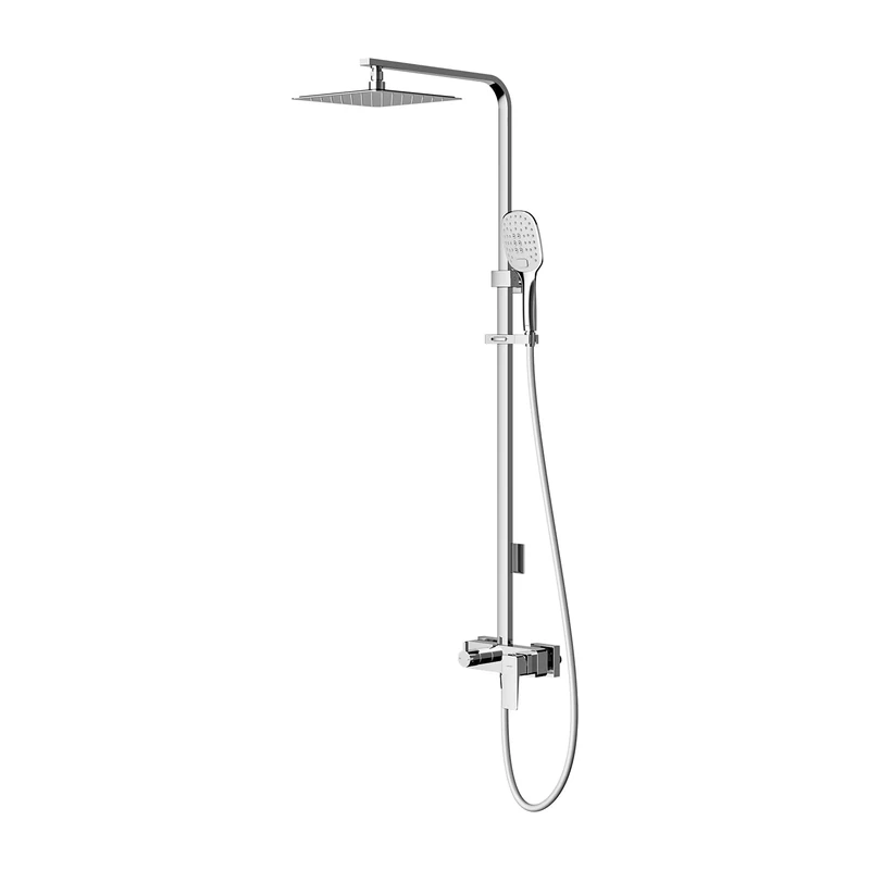 Omnires Bathroom Shower System which is Mount on The Plaster Parma - Chrome - PM7444CR