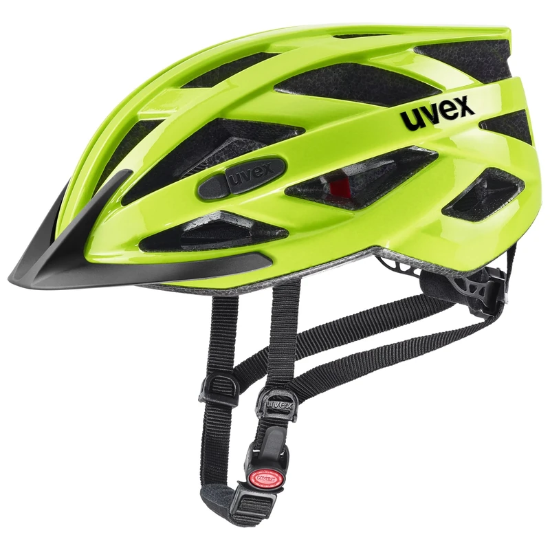 uvex i-vo 3D - lightweight all-round helmet for women and men - individually adjustable fit - expandable with LED light - neon yellow - 52-57 cm