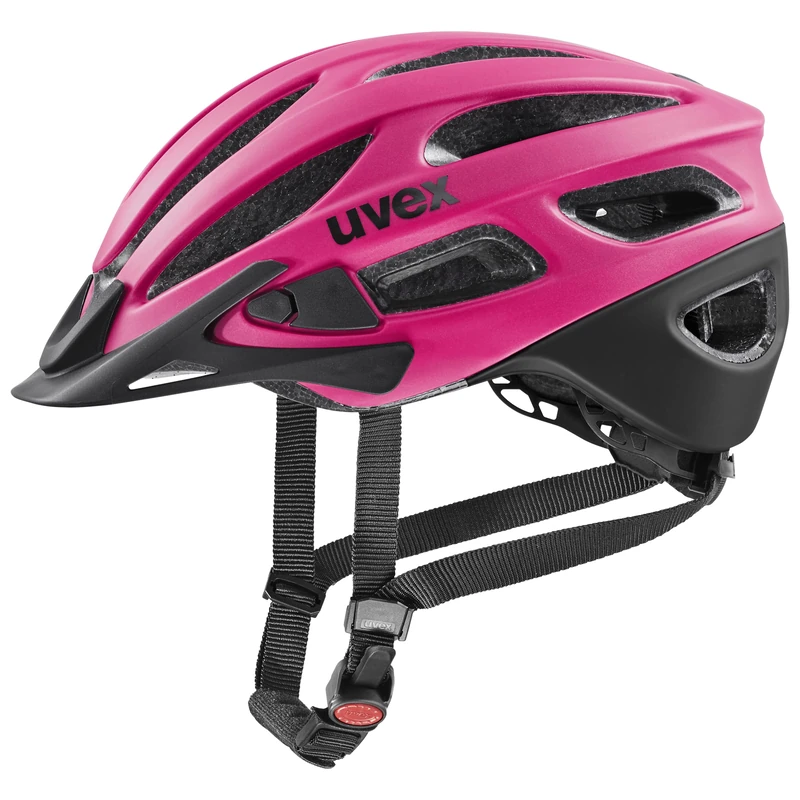 uvex true cc - lightweight all-round helmet for women - individually adjustable fit - expandable with LED light - euphoria-black matt - 52-55 cm