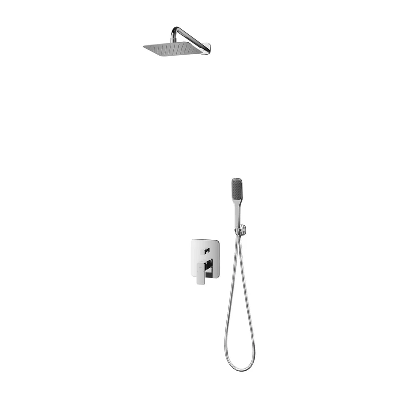 Omnires SYSAP10CR Bathroom Shower System which is Mount Under The Plaster Apure-chrome-SYSAP10CR, Grey