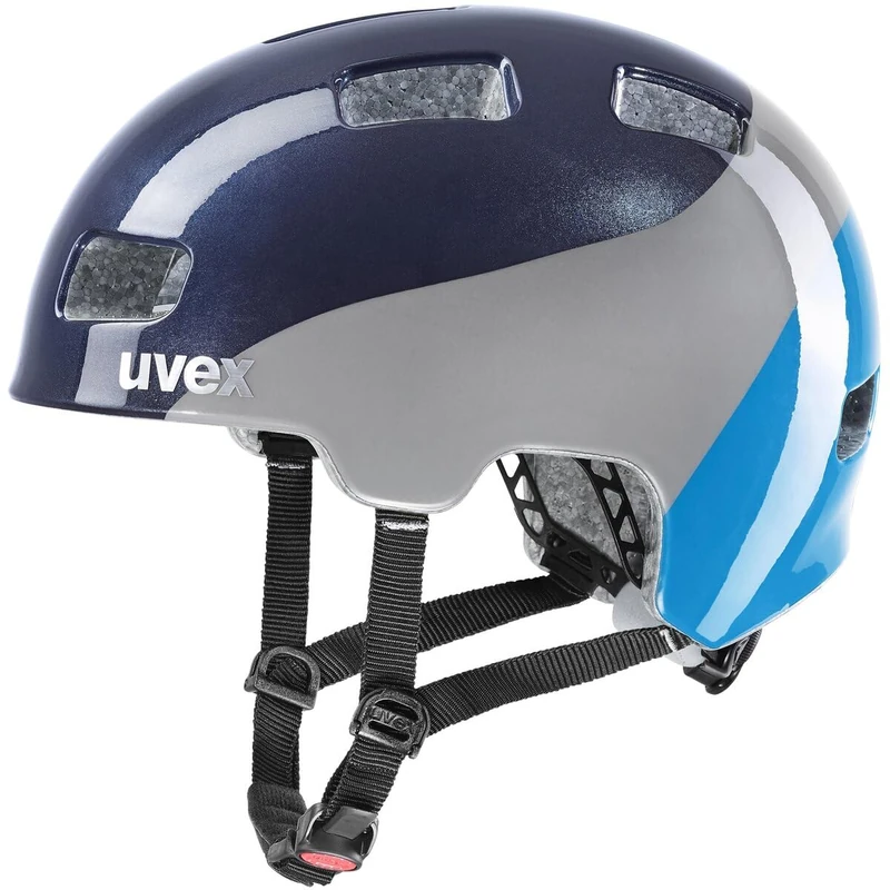 uvex hlmt 4 - lightweight bicycle helmet for children - individually adjustable fit - washable inner padding - deep space - blue - 51-55 cm