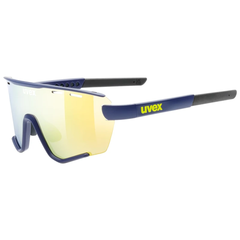 uvex sportstyle 236 s set - sports glasses for adults - incl. interchangeable lenses - contrast enhancing - blue matt - one size