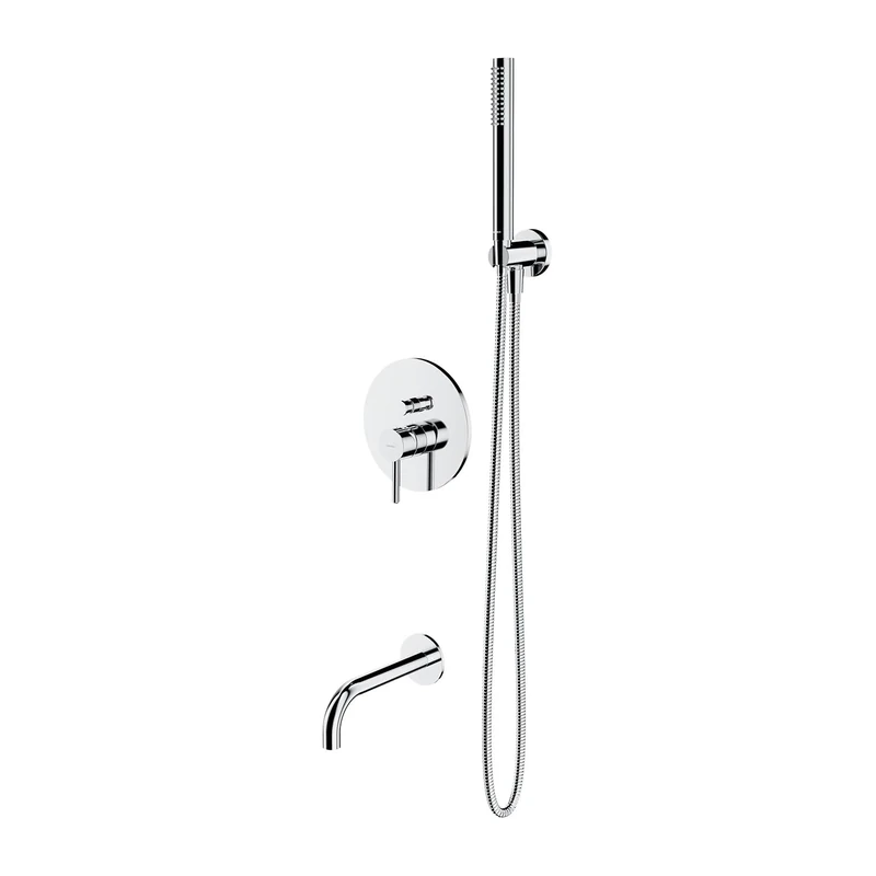 Omnires SYSYW01CR Bathroom Bath System which is Mount Under The Plaster Y-chrome-SYSYW01CR, Grey