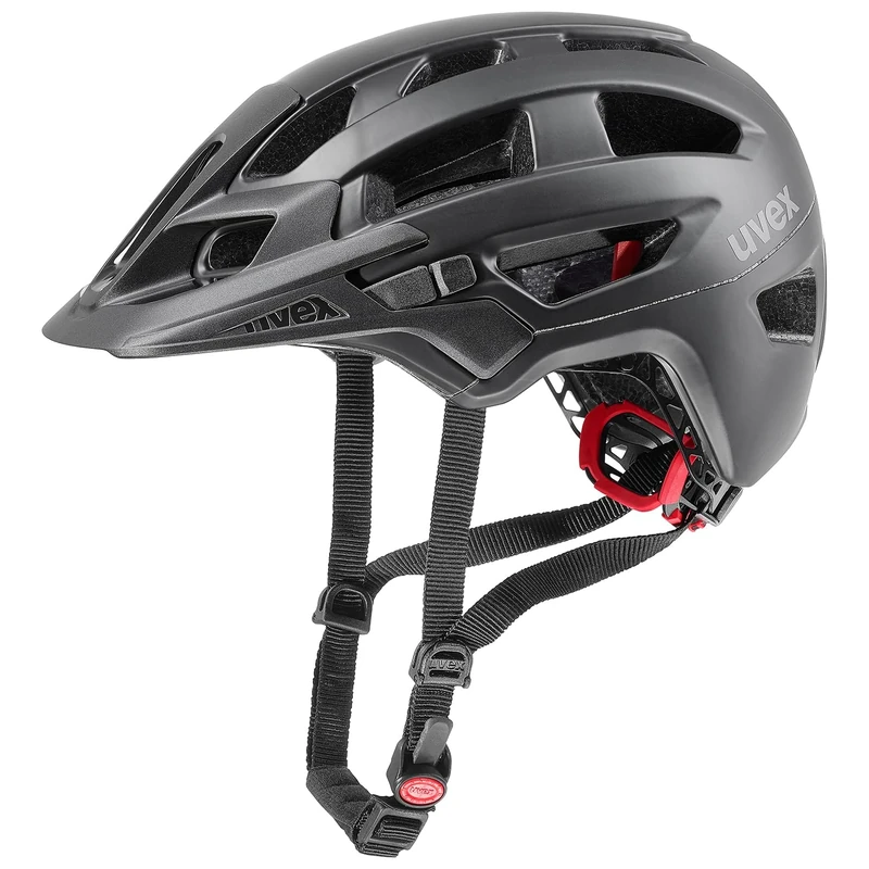 uvex finale 2.0 - safe MTB helmet for women and men - individually adjustable fit - expandable with LED light - black matt - 52-57 cm