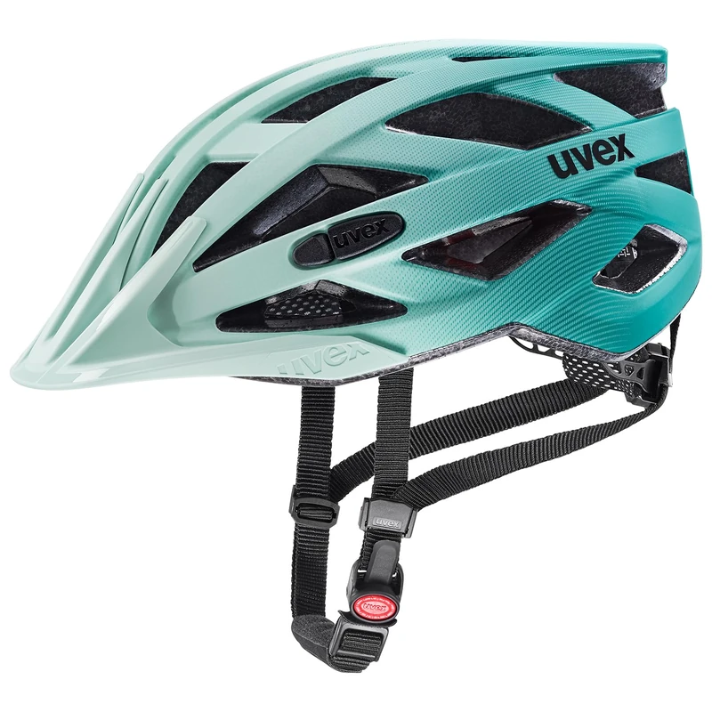 uvex i-vo cc - lightweight all-round helmet for women and men - individually adjustable fit - expandable with LED light - jade-teal matt - 56-60 cm
