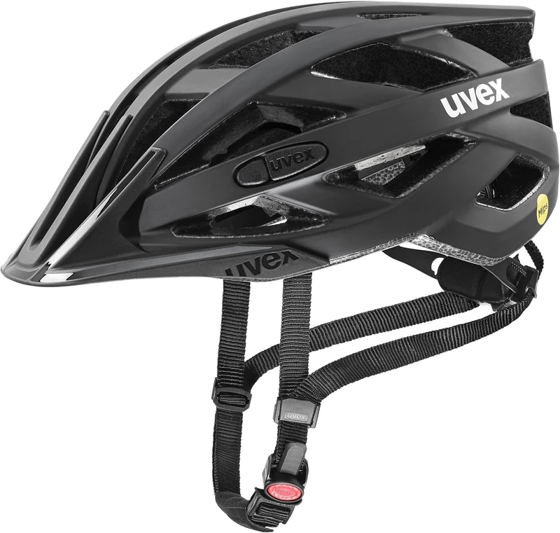 uvex i-vo cc MIPS - lightweight all-round helmet for women and men - MIPS system - expandable with LED light - midnight-silver matt - 52-57 cm